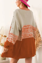 Pompom Color Block Open Front Cardigan Woman Outerwear