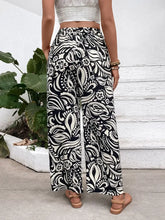 Printed Wide Leg Pants Woman Pants