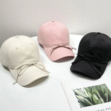Bow Solid Color Baseball Cap Blush Pink One Size Hats