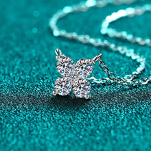 1.26 Carat Moissanite 925 Sterling Silver Geometric Shape Pendant Necklace Necklaces