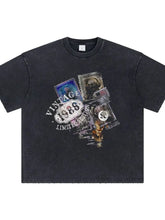 Men's Graphic Round Neck Half Sleeve T-Shirt Mens Tops