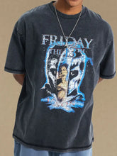 Men's Graphic Round Neck Half Sleeve T-Shirt Mens Tops