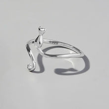 Cat Shape 925 Sterling Silver Ring Silver Rings