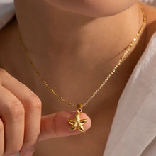 18K Gold Plated Starfish Pendant Necklace Necklaces