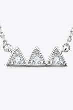 Moissanite Triangle Platinum-Plated Necklace Necklaces