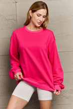 Full Size Round Neck Long Sleeve Sweatshirt Woman Sweatshirts