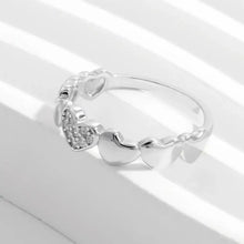 925 Sterling Silver Inlaid Zircon Heart Ring Rings