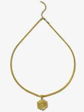 18K Gold-Plated Hexagon Sunburst Pendant Necklace Necklaces