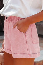 Paperbag Waist Denim Shorts Denim Shorts