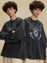 Men's Round Neck Graphic T-Shirt Mens Tops