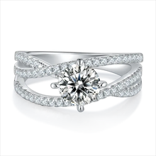 1 Carat Moissanite 925 Sterling Silver Ring Fine Jewelry