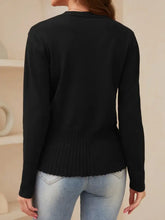 Open Front Long Sleeve Cardigan Woman Outerwear