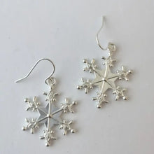 Silver-Plated Snowflakes Earrings Earrings