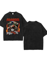 Men's Graphic Round Neck Half Sleeve T-Shirt Mens Tops