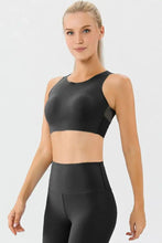 Round Neck Wide Strap Active Bra Woman Activewear