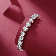 24 Carat Moissanite 925 Sterling Silver Heart Bracelet Necklaces