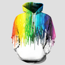 Full Size Printed Drawstring Hoodie with Pockets Multicolor Woman Sweatshirts