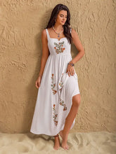 Floral Embroidered Sleeveless Maxi Dress Maxi Dresses