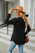 Long Sleeve Hooded Blouse Woman Blouses