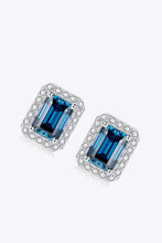 2 Carat Moissanite Stud Earrings in Indigo Earrings