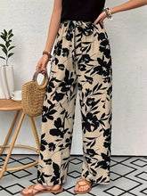 Printed Wide Leg Casual Pants Woman Pants