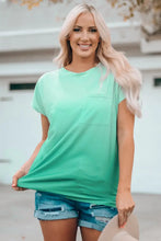 Round Neck Pocket Tee Shirt Woman T Shirts