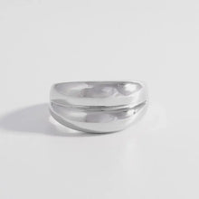 925 Sterling Silver Bulging Ring Silver Rings