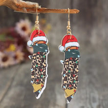 PU Leather Alloy Pencil Earrings Earrings