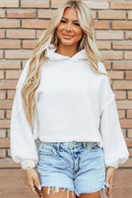 Exposed Seam Long Sleeve Hoodie Woman Sweatshirts