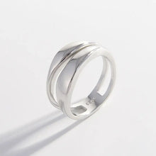925 Sterling Silver Double-Layered Ring Silver Rings