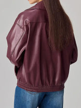 Zip Up Drop Shoulder Jacket Woman Outerwear