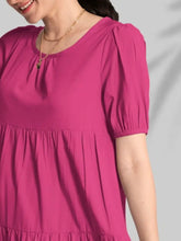 Round Neck Short Sleeve Mini Tee Dress Casual Dresses