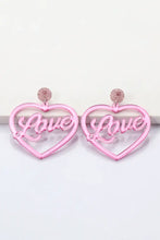 Heart Shape Acrylic Dangle Earrings Earrings