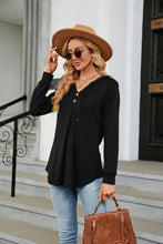 Long Sleeve Hooded Blouse Woman Blouses