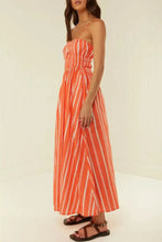 Striped Square Neck Cami Dress Maxi Dresses