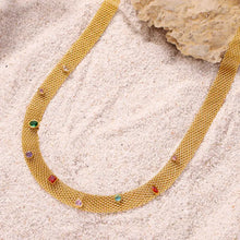 Titanium Steel Zircon Necklace Fashion Jewelry