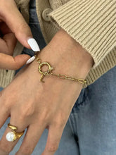 18K Gold-Plated Stainless Steel Letter L Bracelet Bracelets