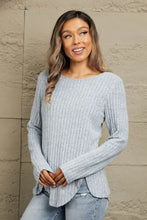 Mandy Buttoned Hem Detail Ribbed Top Woman T Shirts