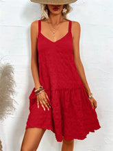 Crisscross Double Spaghetti Straps Tiered Cami Dress Woman Casual Dress