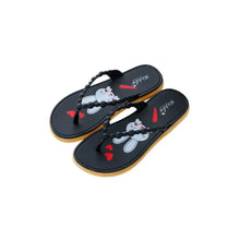 Toe Post Flats Slippers Black Woman Slippers
