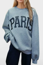 Basic Bae PARIS Round Neck Long Sleeve Air Scuba Sweatshirt Woman Sweatshirts