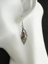 Alloy Rhinestone Leaf Shape Earrings Earrings