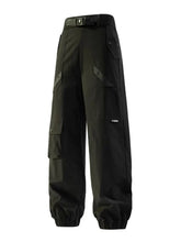 Men's Cargo Jogger Quick-Dry Pants with Pockets Black Woman Sweatpants