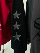 Men's Star Embroidery Zip Up Hoodie Mens Tops