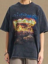 Men's Graphic Round Neck Half Sleeve T-Shirt Mens Tops