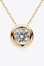 Adored 1 Carat Moissanite Pendant 925 Sterling Silver Necklace Gold One Size Necklaces