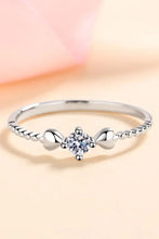 Adored Moissanite Heart 925 Sterling Silver Ring Silver Rings