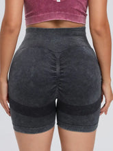 Washed High Waist Active Shorts Woman Activewear