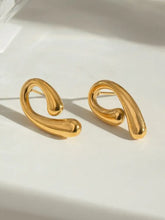 18K Gold-Plated Stainless Steel Geometric Shape Earrings Earrings