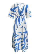 Slit Printed Surplice Maxi Dress Woman Maxi Dress